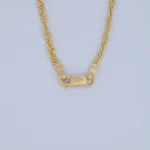Cadena Tejido Singapur en Oro 18 Kilates - Image 3