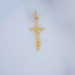 Dije Cruz Cristo en Oro 18 Kilates