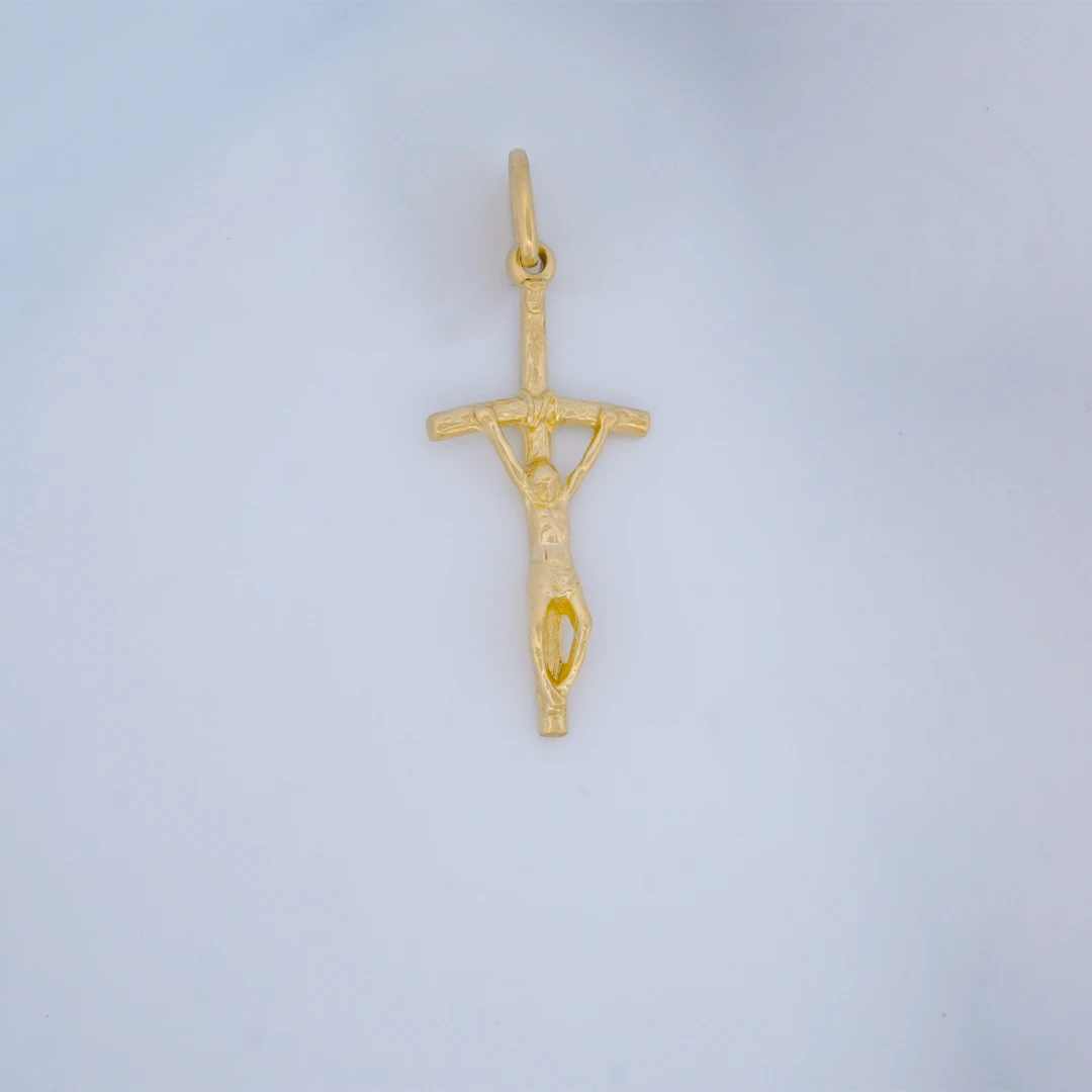 1551372.webp Dije Cruz Cristo en Oro 18 Kilates - Image 1