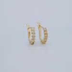 ARETES REGLETA CON CIERRE CATALÁN EN ORO 18K
