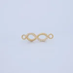 DIJE HERRAJE DE INFINITO EN ORO 18K