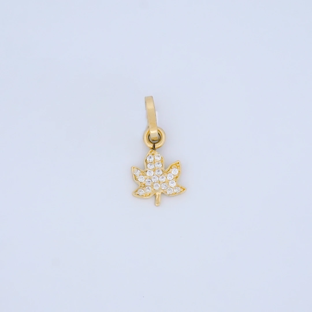 1564533.webp DIJE TRÉBOL PIEDRA EN ORO 18K - Image 1