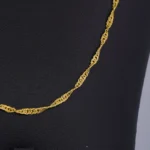 Cadena Tejido Singapur en Oro 18 Kilates - Image 2