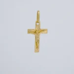 Dije Cruz Cristo Oro en Oro 18 Kilates