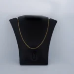CADENA DE TEJIDO BANANA EN ORO 18K