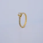 Anillo Solitario Tennis en Oro 18 Kilates