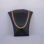 Cadena Tejido Cubana Martillada en Oro 18 Kilates