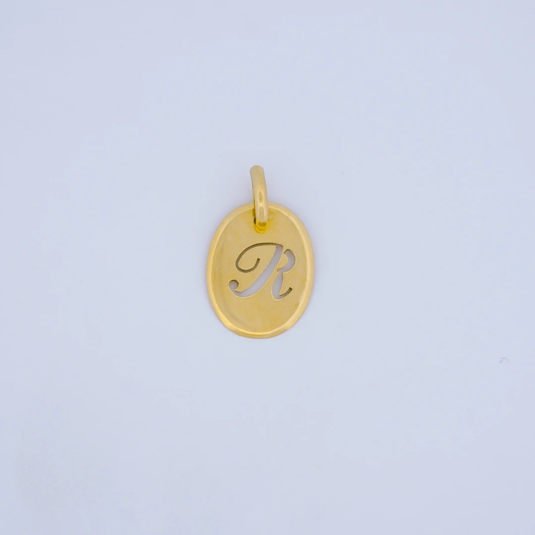 1634831.webp DIJE MEDALLA LETRA R EN ORO 18K - Image 1