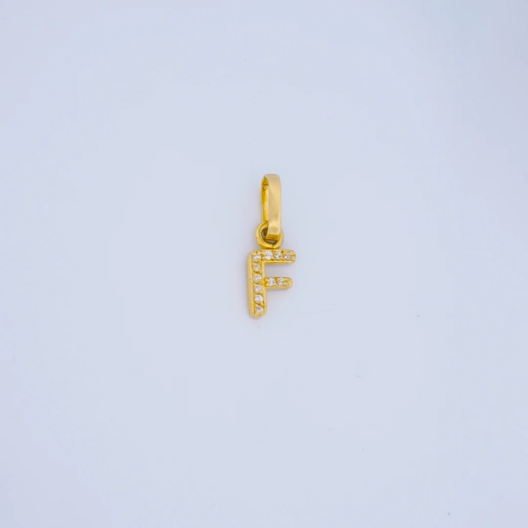 1634833.webp DIJE LETRA F CON PIEDRAS EN ORO 18K - Image 1