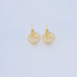 ARETES ÁNGEL CON CIERRE CATALÁN EN ORO 18K