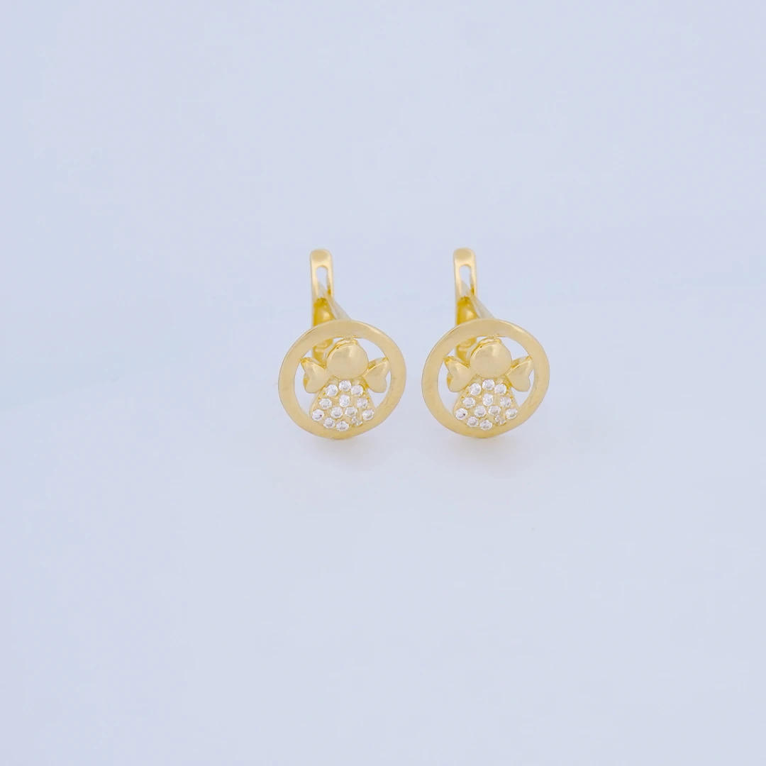 1634835.webp ARETES ÁNGEL CON CIERRE CATALÁN EN ORO 18K - Image 1