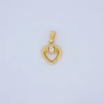 DIJE CORAZÓN CALADO EN ORO 18K