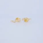 ARETES TOPOS SERPIENTE EN ORO 18K