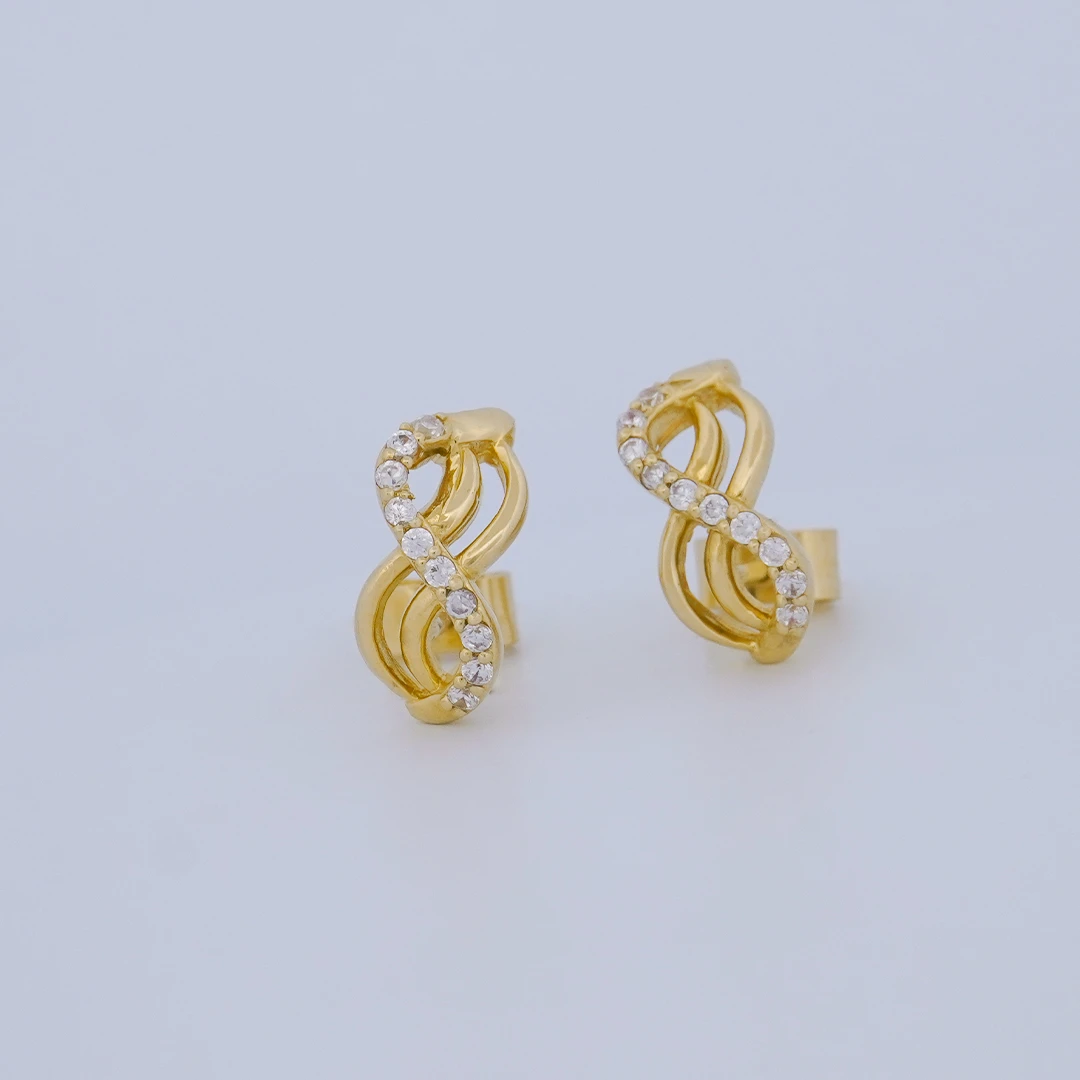 1634848.webp ARETES TOPOS INFINITOS EN ORO 18K - Image 1