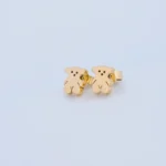 ARETES TOPOS TOUS EN ORO 18 KILATES