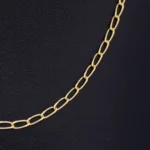 CADENA TEJIDO BANANA FINA EN ORO 18 KILATES - Image 2