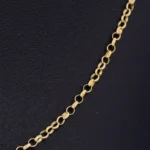 CADENA TEJIDO ROLON FINA CORTA EN ORO 18 KILATES - Image 2