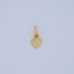 DIJE CORAZÓN COLMENA EN ORO 18K