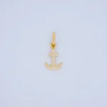 DIJE ANCLA TENNIS EN ORO 18K