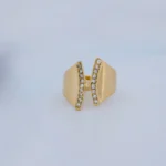 Anillo para Dama Degrade Tennis en Oro 18 Kilates