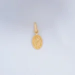 Dije Medalla Virgen Guadalupe en Oro 18 Kilates