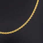 CADENA DE TEJIDO CORDÓN SALOMÓNICO EN ORO 18K - Image 2