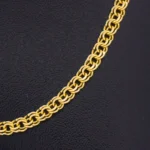 CADENA DE TEJIDO CHINO EN ORO 18K - Image 2