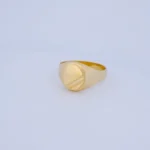 ANILLO PARA HOMBRE SELLO LISO EN ORO 18K