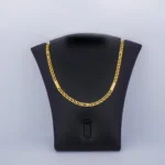 CADENA DE TEJIDO CHINO CON BARRAS EN ORO 18K