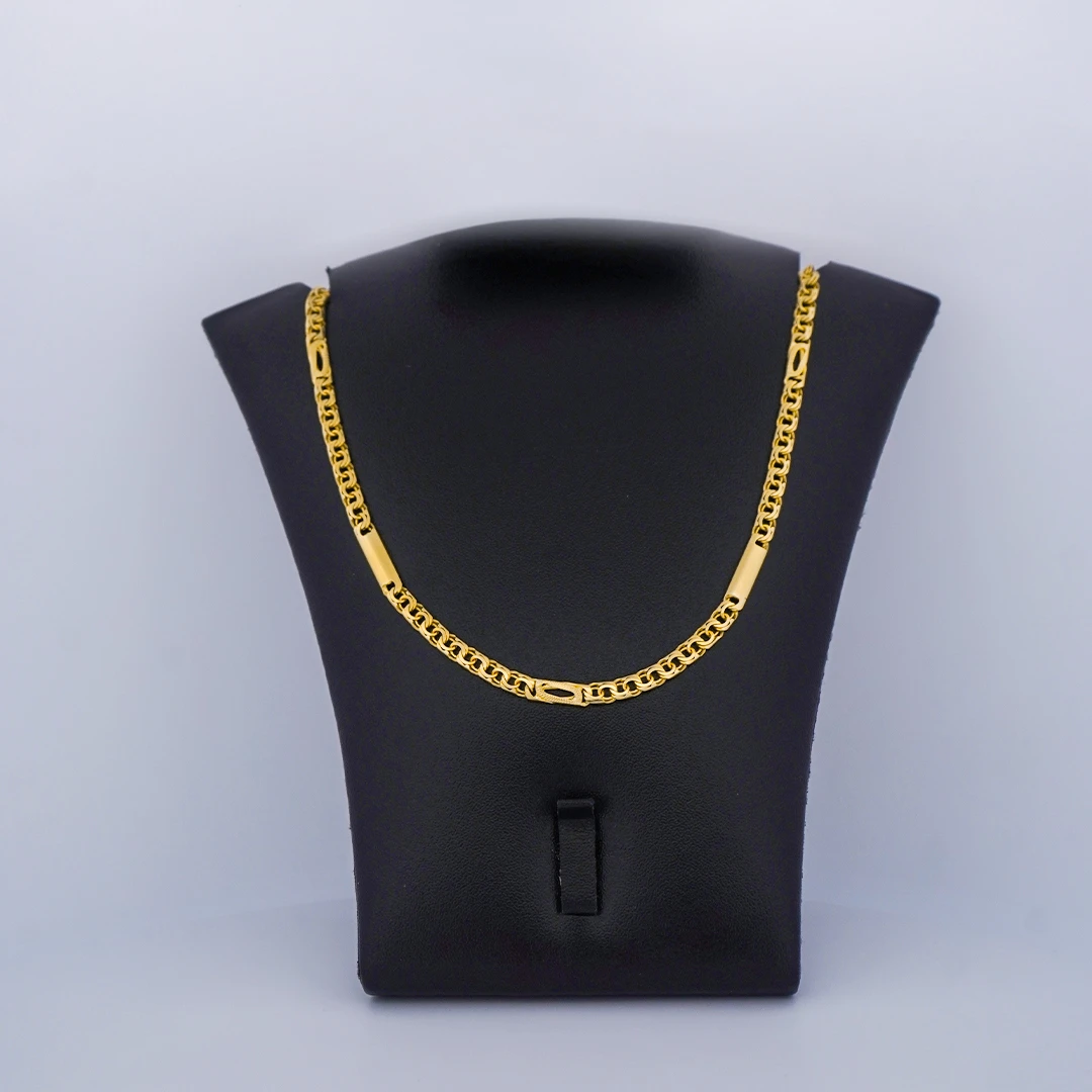 1657444.webp CADENA DE TEJIDO CHINO CON BARRAS EN ORO 18K - Image 1