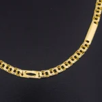 CADENA DE TEJIDO CHINO CON BARRAS EN ORO 18K - Image 2