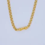 CADENA DE TEJIDO CHINO CON BARRAS EN ORO 18K - Image 3