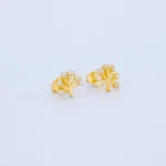 ARETES TOPOS ÁRBOL DE LA VIDA EN ORO 18K