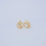 ARETES DELFÍN CON CIERRE CATALÁN EN ORO 18K