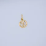 DIJE MEDALLA DELFÍN EN ORO 18K