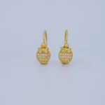 ARETES BÚHO EN ORO 18K