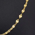 CADENA DE TEJIDO SINGAPUR ESPECIAL EN ORO 18K - Image 2