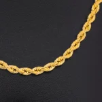 Cadena Tejido Cordon Salomonico en Oro 18 Kilates - Image 2