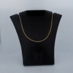 CADENA DE TEJIDO BANANA EN ORO 18K