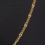 CADENA DE TEJIDO TRES POR UNO FINA EN ORO 18K - Image 2