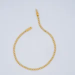 PULSO DE TEJIDO CUBANO FINO EN ORO 18K