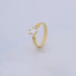 Anillo para Dama Solitario Piedra en Oro 18 Kilates