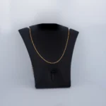 CADENA DE TEJIDO COLA DE RATÓN EN ORO 18K
