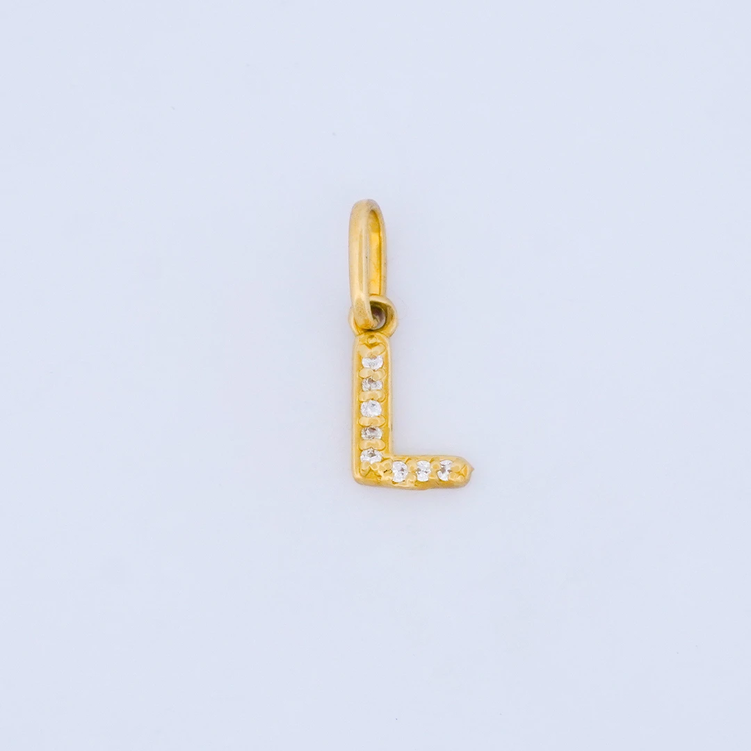 1872440.webp DIJE LETRA L CON PIEDRAS EN ORO 18K - Image 1