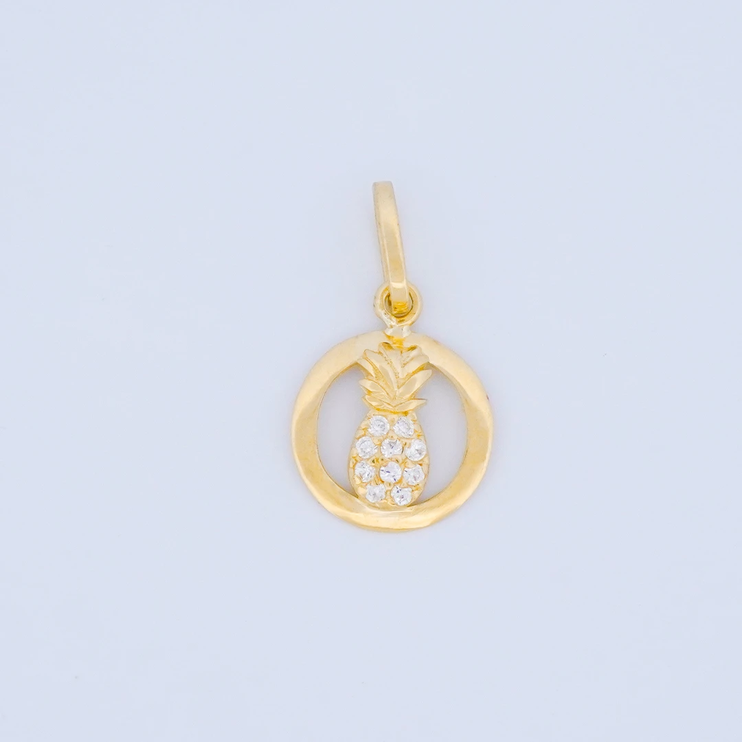 1872445.webp DIJE MEDALLA PIÑA EN ORO 18K - Image 1