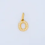 DIJE LETRA O CON PIEDRAS EN ORO 18K