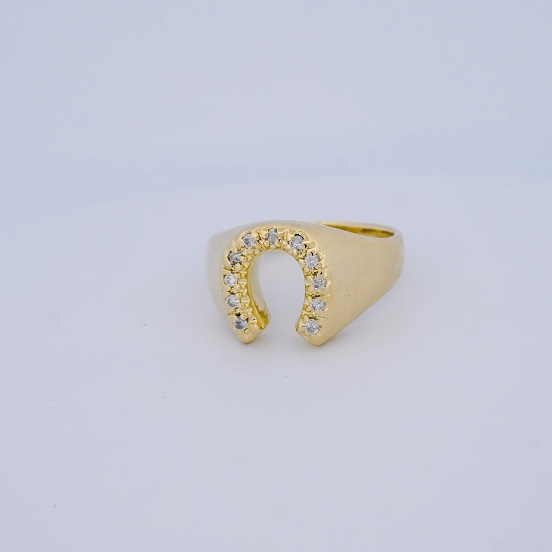 1872477.webp Anillo para Hombre Herradura en Oro 18 Kilates - Image 1