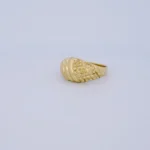Anillo para Dama Corrugado Liso en Oro 18 Kilates
