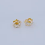 ARETES TOPOS HELLO KITTY EN ORO 18K