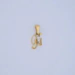 DIJE LETRA N CON PIEDRAS EN ORO 18K